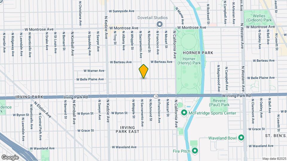 4057 N Sacramento Ave Mapa y Detalles de la Ubicación