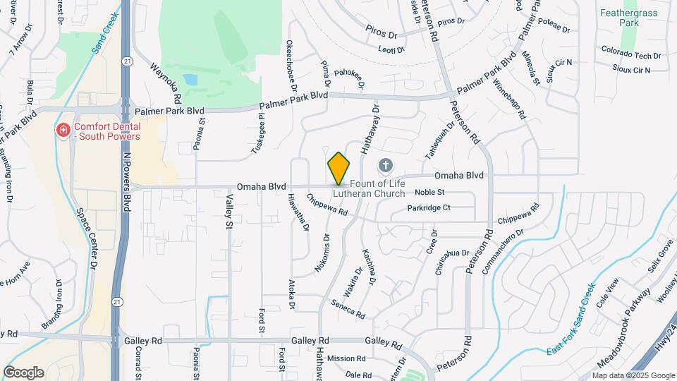 6485 Omaha Blvd Map and Location Details