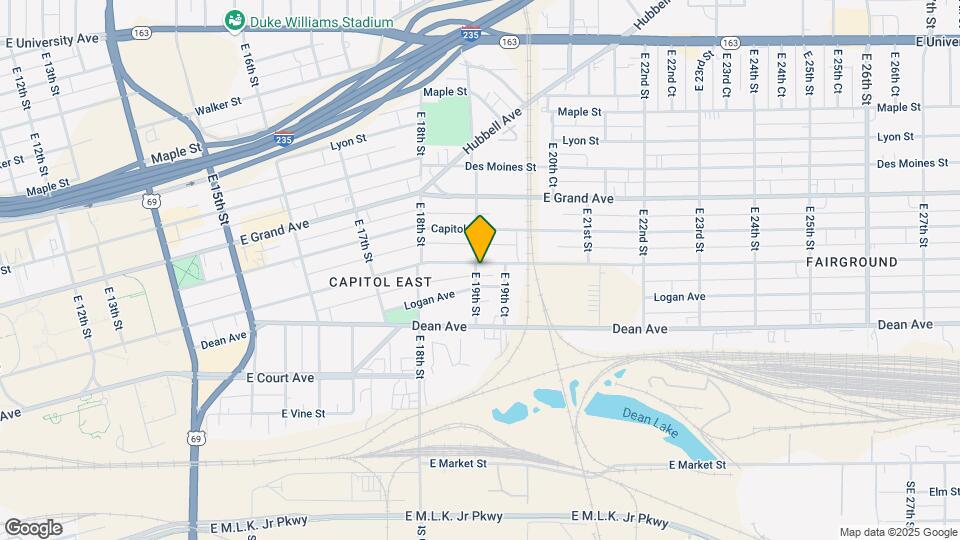 1901 E Walnut St Map and Location Details