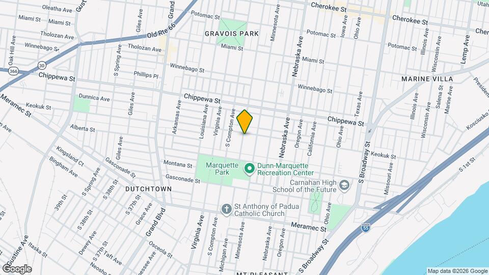 3122 Keokuk St Map and Location Details