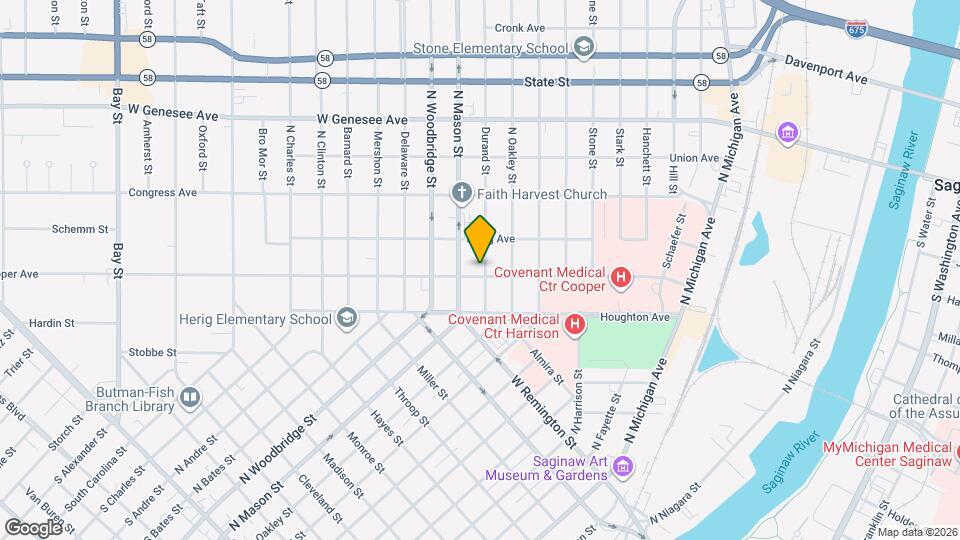 1603 Durand St Map and Location Details