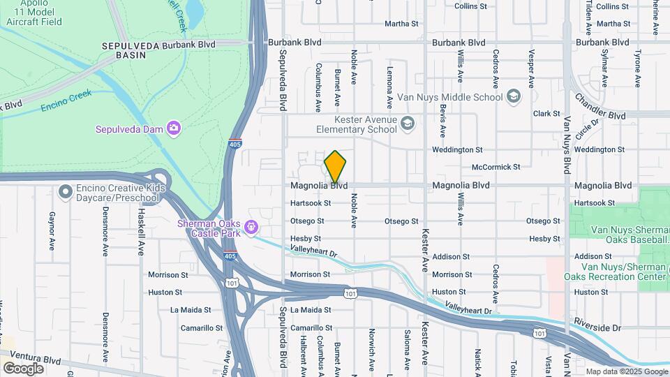15130 Magnolia Blvd Map and Location Details