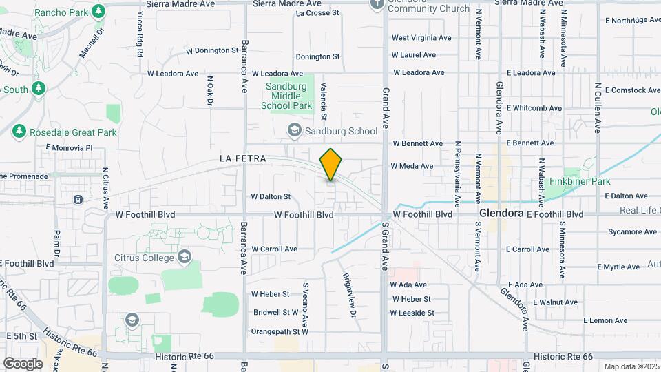 631 W Foothill Blvd Map and Location Details