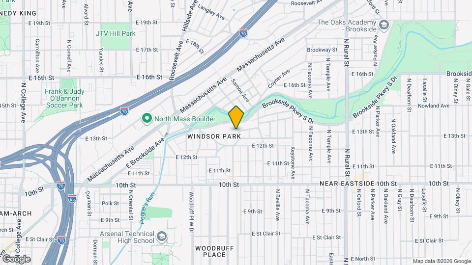 1302 Tecumseh St Map and Location Details