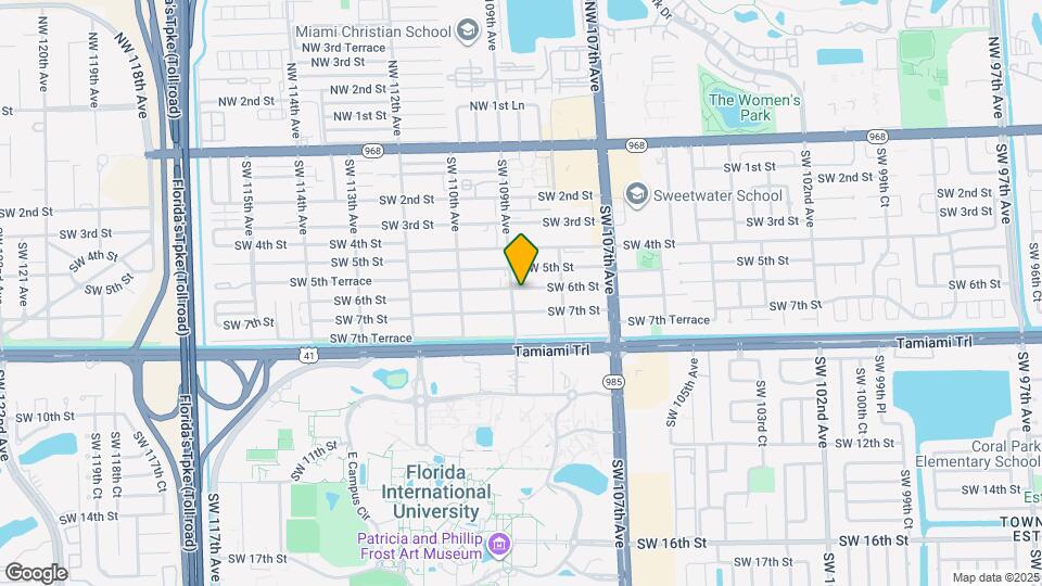 10890 SW 6th St Map and Location Details