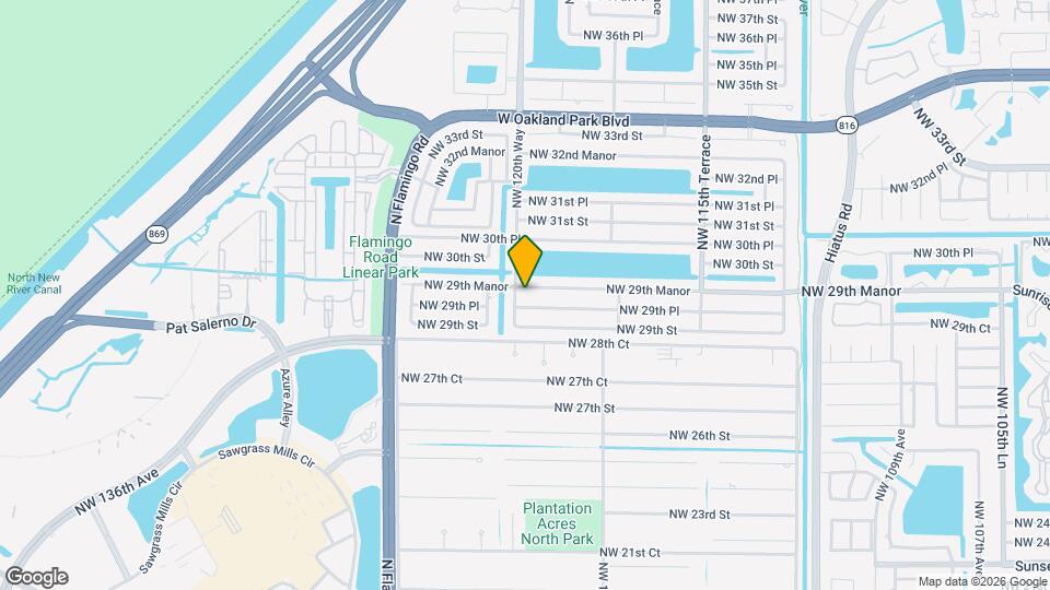 12030 NW 29th Manor Map and Location Details