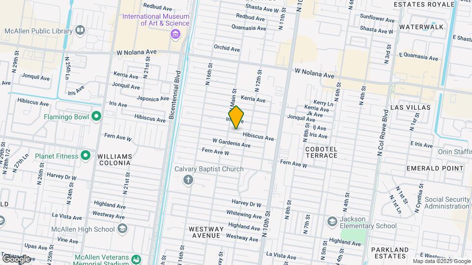 1320 E Hibiscus Ave Map and Location Details