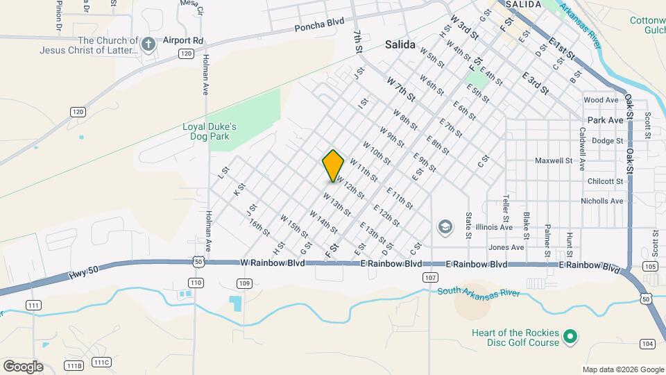 1225 H St Map and Location Details