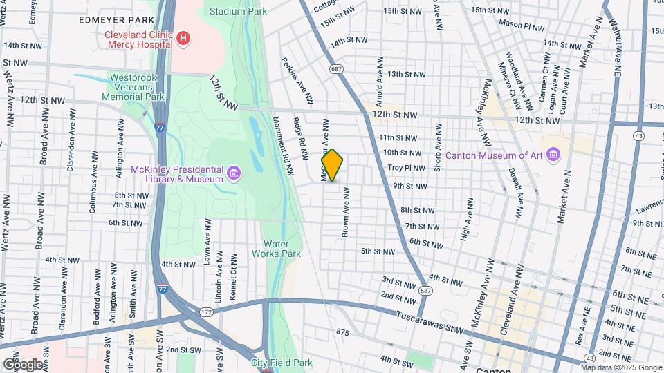 1320 9th St NW Map and Location Details