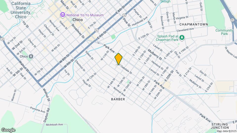 1306 Oakdale St Map and Location Details