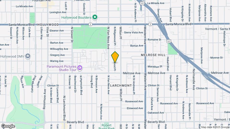 758 N Ridgewood Pl Map and Location Details