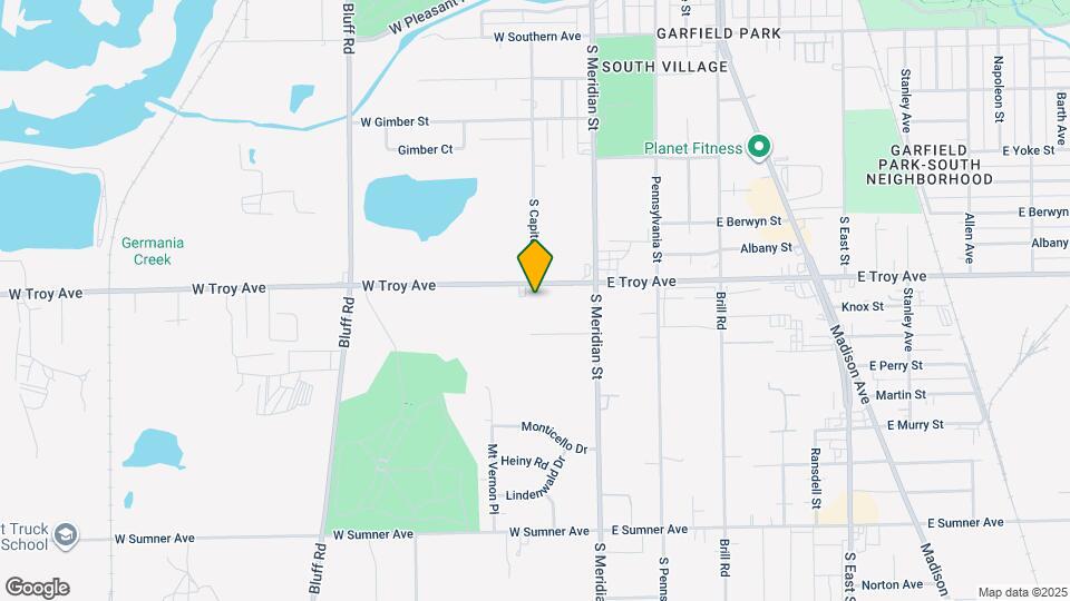 127 W Troy Ave Mapa y Detalles de la Ubicación