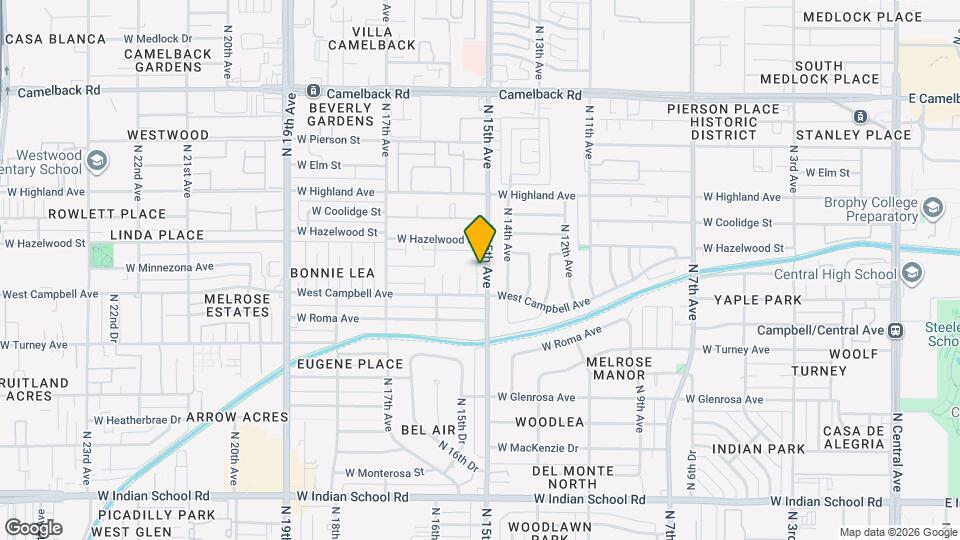 4522 N 15th Ave Map and Location Details