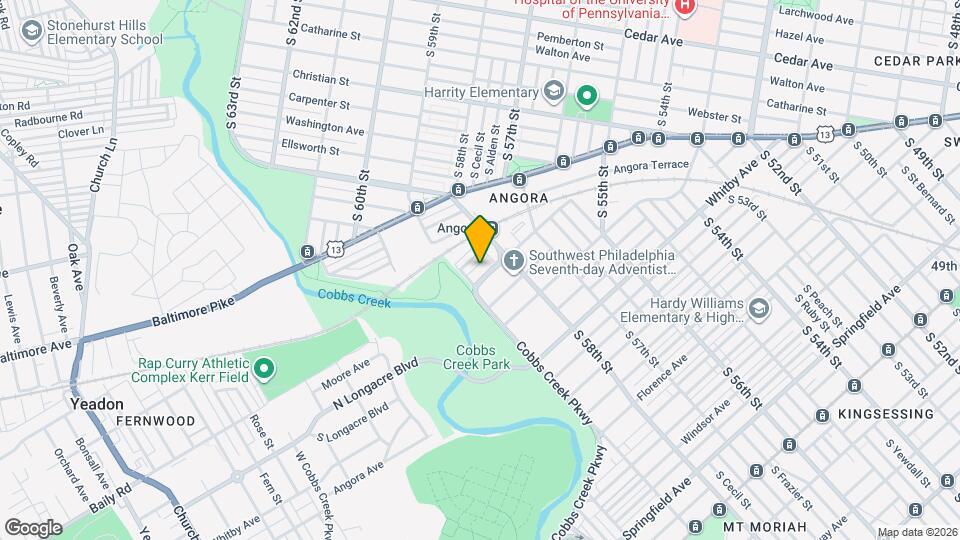 5837 Cobbs Creek Pkwy Map and Location Details
