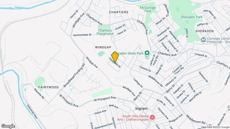 3429 Clearfield St, Unit #2 Map and Location Details