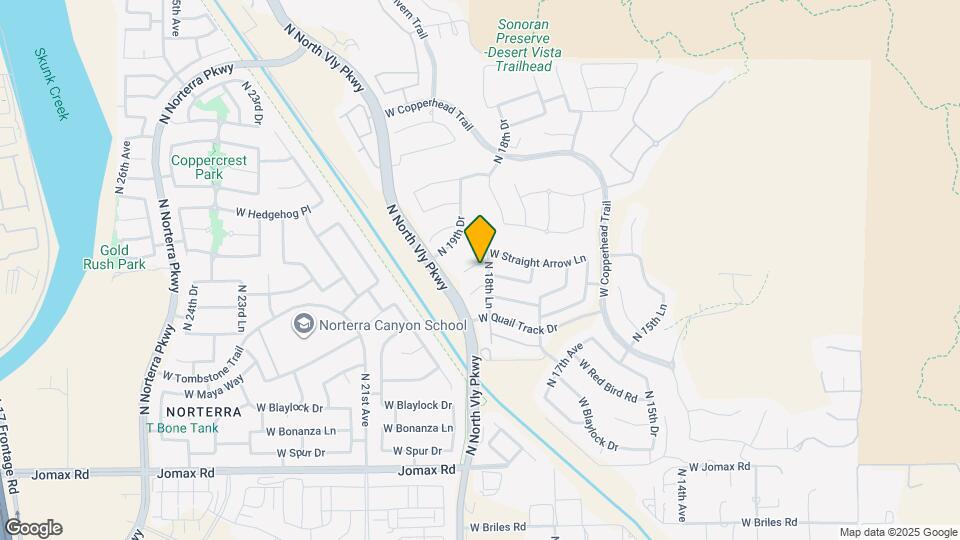 1843 W Fetlock Trail Map and Location Details