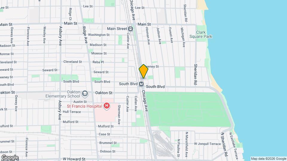 521 Chicago Ave, Unit H Mapa y Detalles de la Ubicación