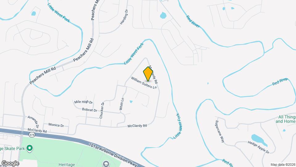 1387 William Suiters Ln Mapa y Detalles de la Ubicación