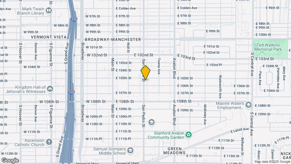 10512-10514 S San Pedro St Map and Location Details