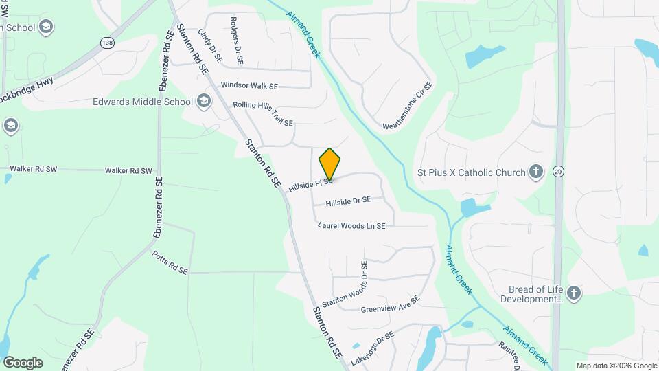 1411 Hillside Pl SE Mapa y Detalles de la Ubicación