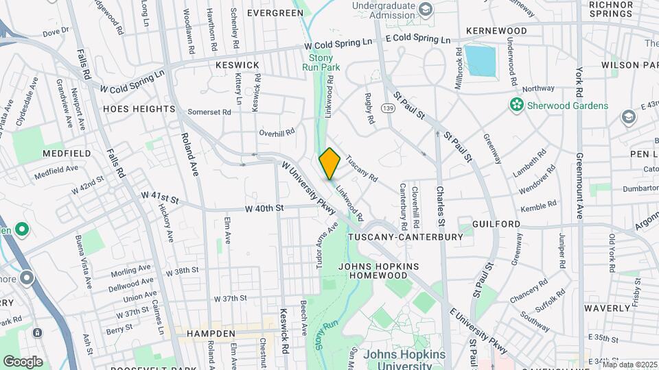 4002 Linkwood Rd Map and Location Details