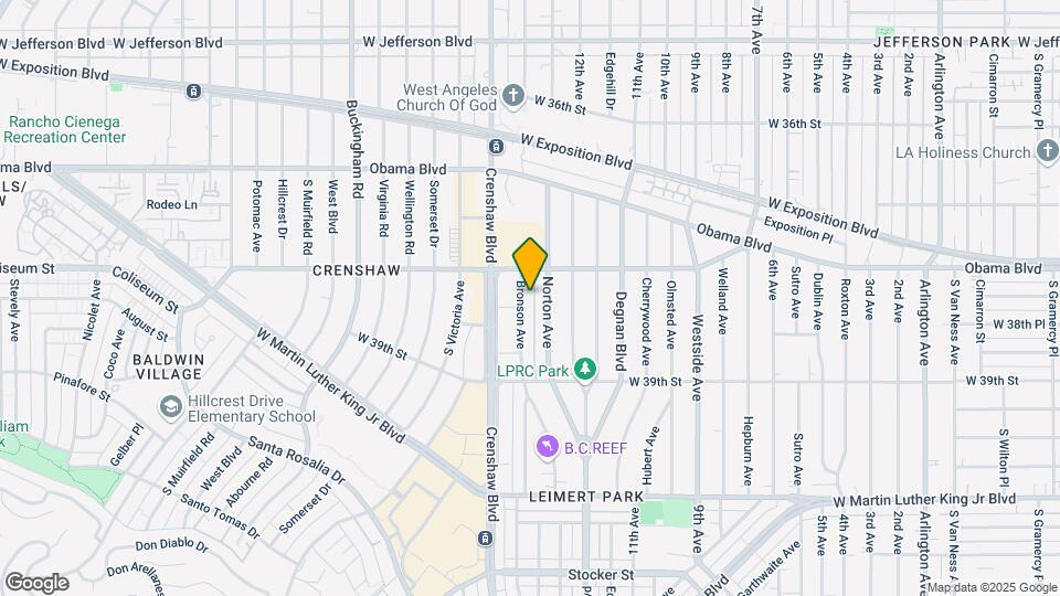 3790 S Bronson Ave Map and Location Details