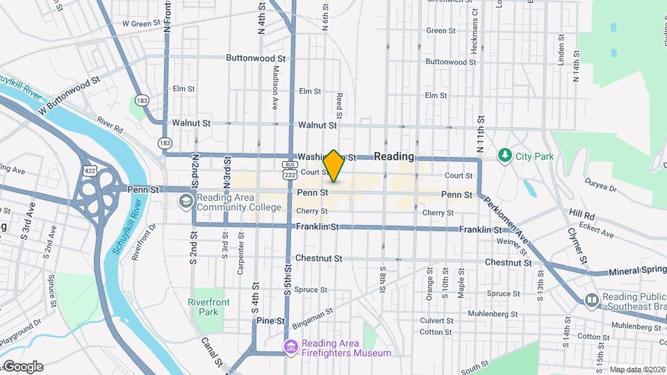 Reading Tower Map and Location Details