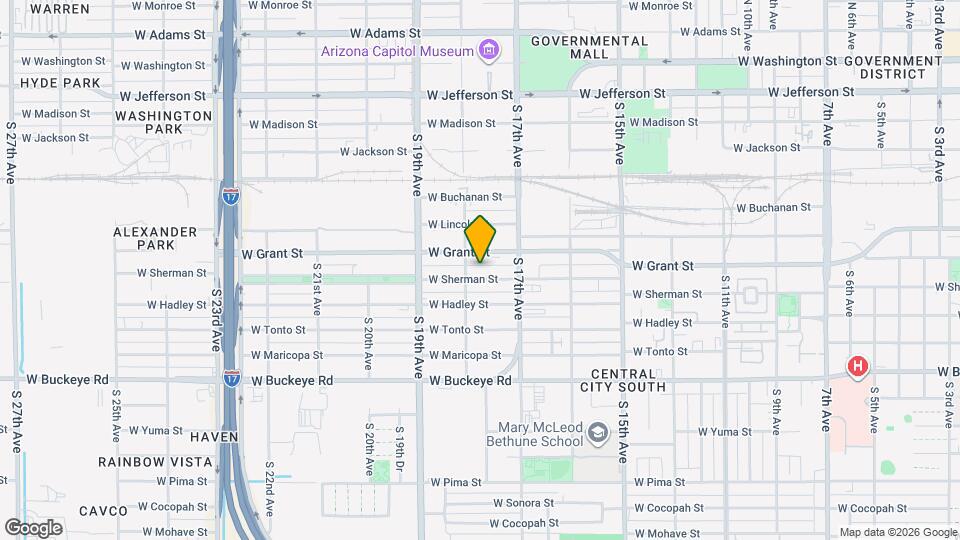 1736 W Sherman St Map and Location Details