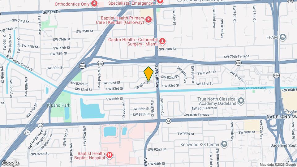 8760 SW 83rd St Map and Location Details