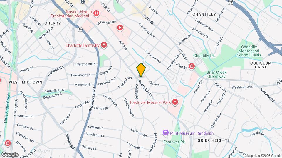 100 N Laurel Ave Map and Location Details