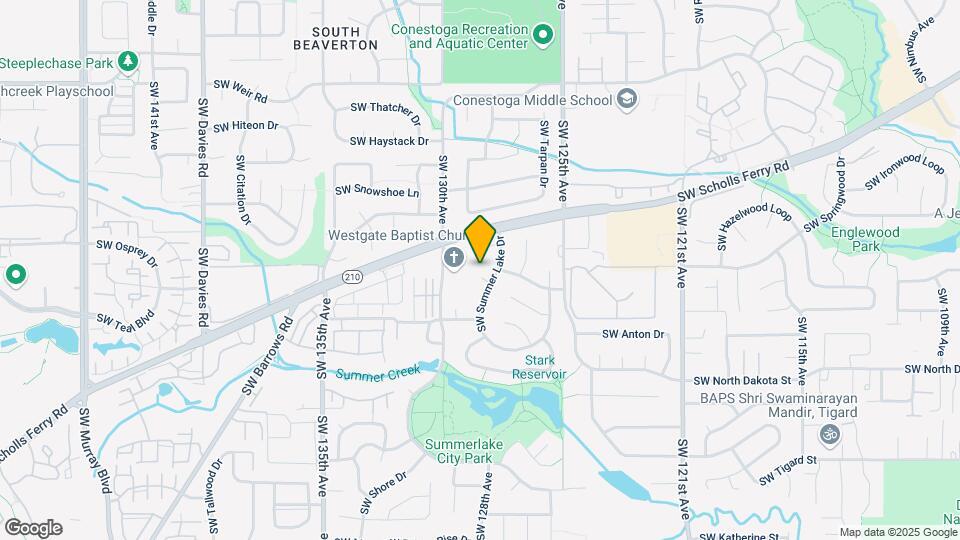 10835 SW Summer Lake Dr Map and Location Details