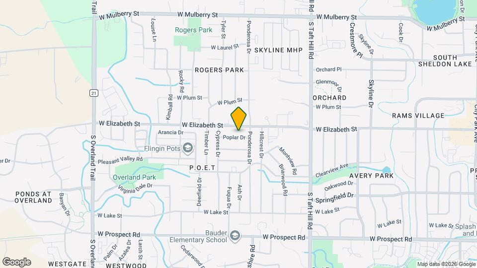 2416 Poplar Dr Map and Location Details