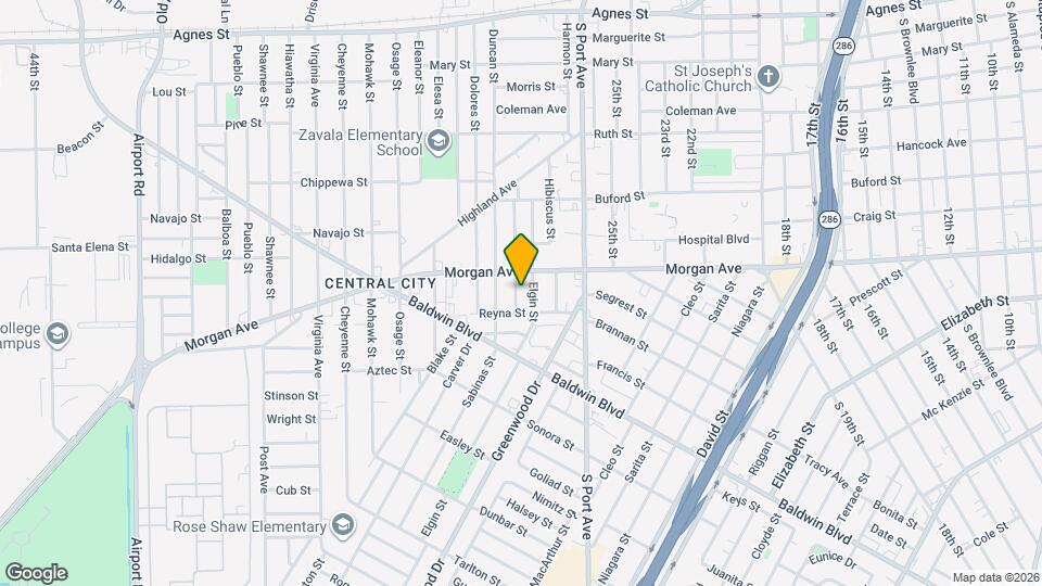 1322 Verbena St Map and Location Details