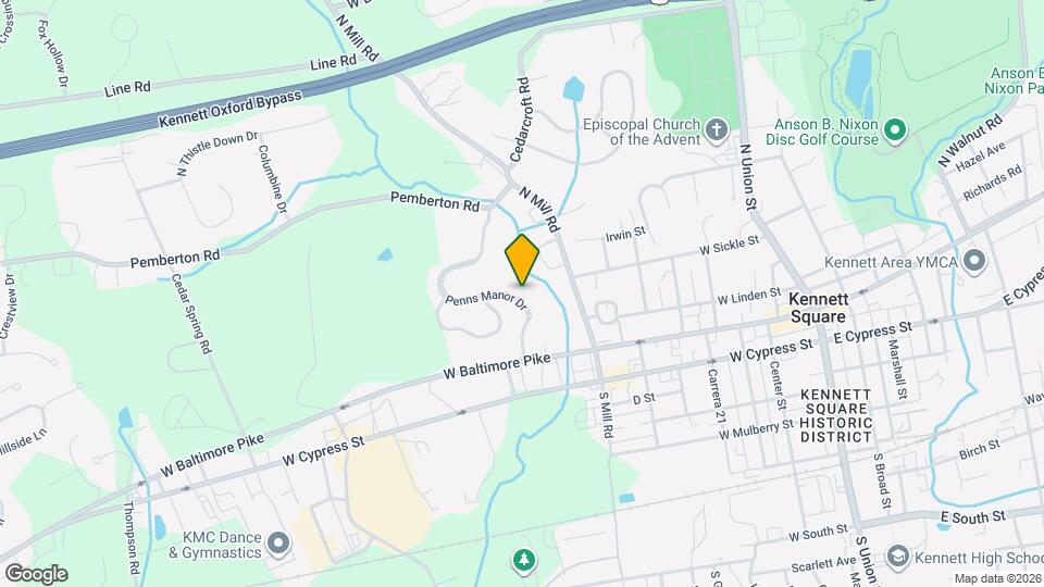 104 Penns Manor Dr Map and Location Details