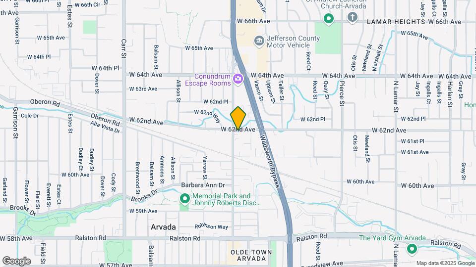 6190 Wadsworth Blvd Map and Location Details