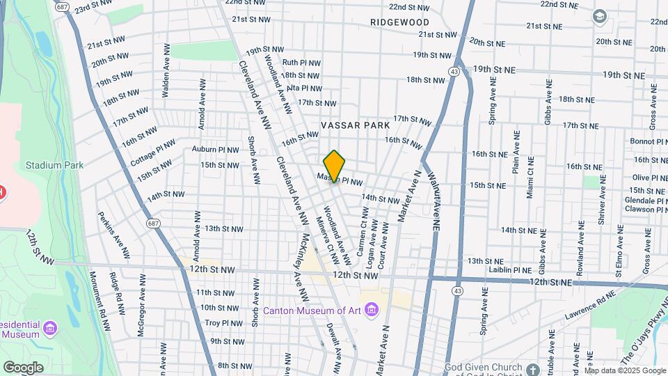1411 Yale Ave NW Map and Location Details