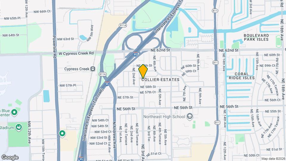 5841 NE 3rd Ave Map and Location Details