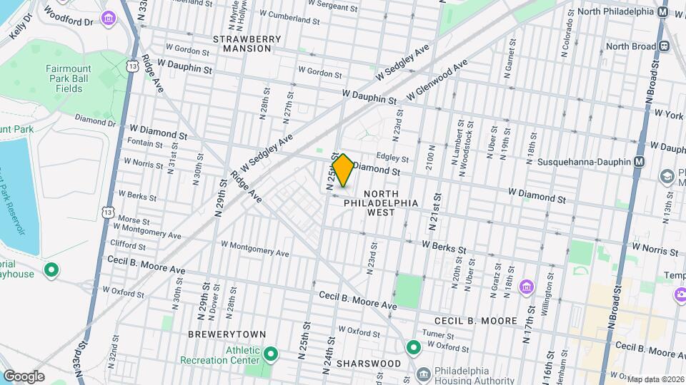 2423 W Norris St Mapa y Detalles de la Ubicación