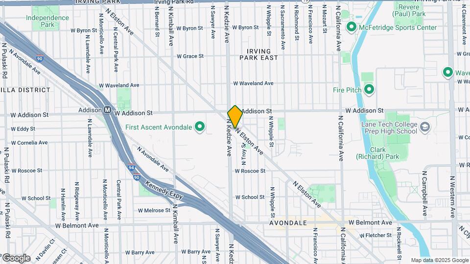 3530 N Elston Ave Map and Location Details
