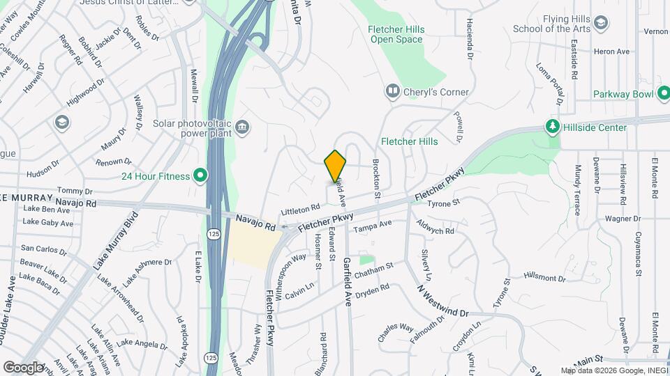 696 Garfield Ave Map and Location Details