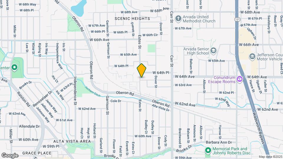 8779 W 63rd Pl Map and Location Details