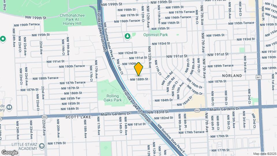 1275 NW 188th St Map and Location Details