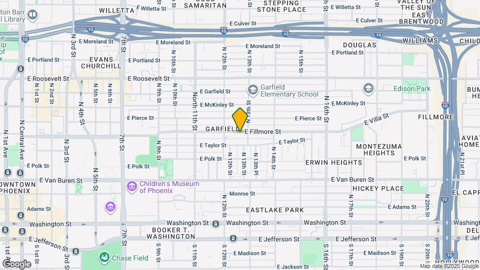 1231 E Fillmore St Map and Location Details