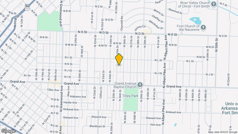 1216 N 35th St Map and Location Details