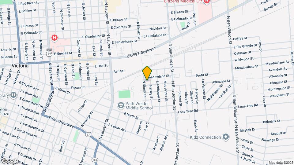 1704 Avondale St, Unit # B Map and Location Details