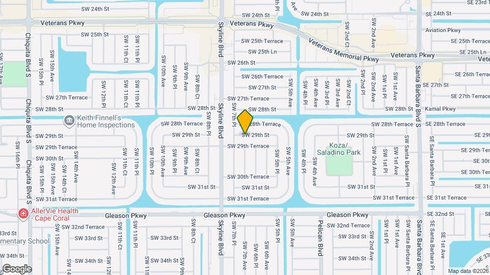 630 SW 29th St Map and Location Details