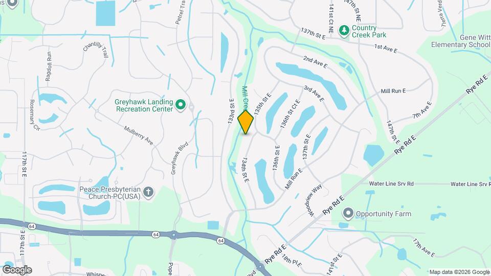 702 134th St E Map and Location Details