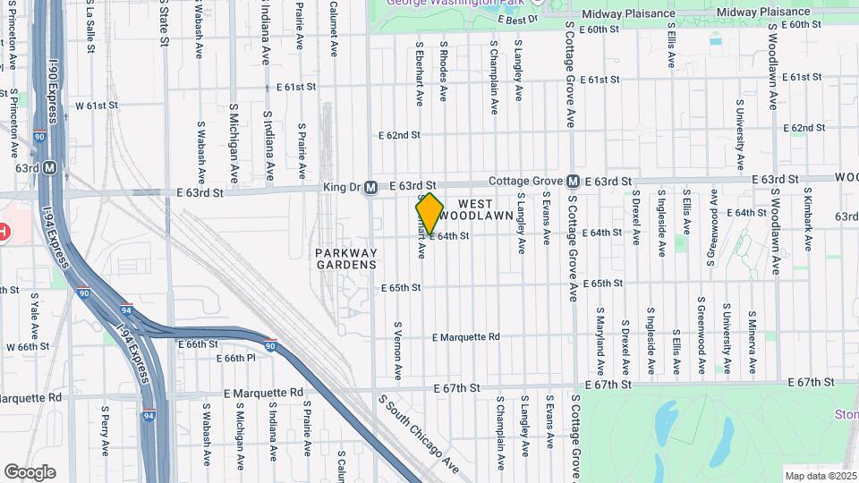 6401 S Eberhart Ave Map and Location Details