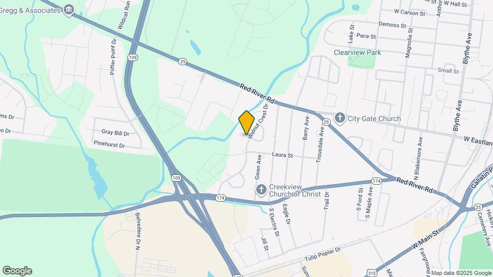 213 Walnut Crest Dr Map and Location Details