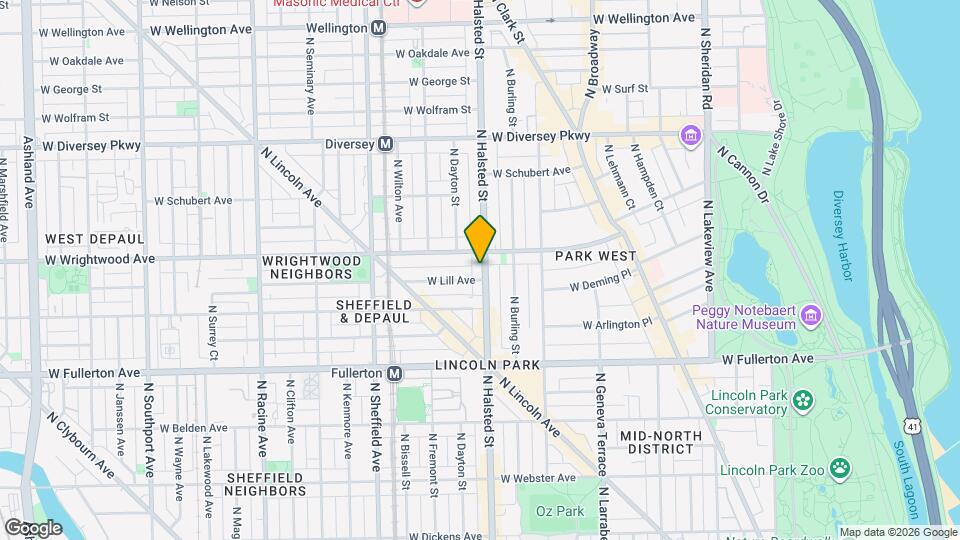2540 N Halsted St Mapa y Detalles de la Ubicación